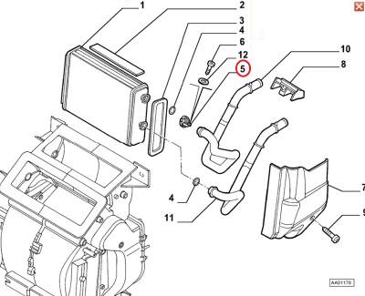 DOBLO FİORİNO LİNEA KALORİFER RADYATÖR KELEPÇESİ TAKIM -2 ADET- 46722924  - 2