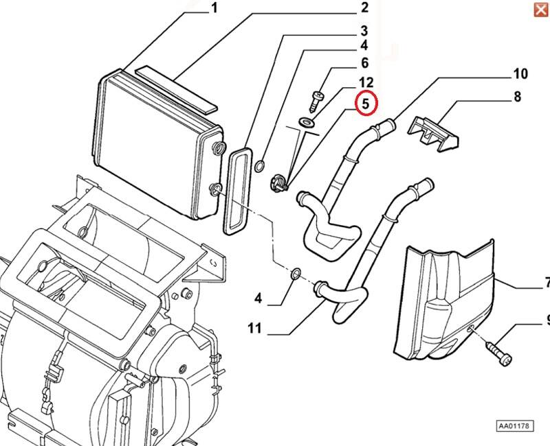 DOBLO FİORİNO LİNEA KALORİFER RADYATÖR KELEPÇESİ TAKIM -2 ADET- 46722924  - 2