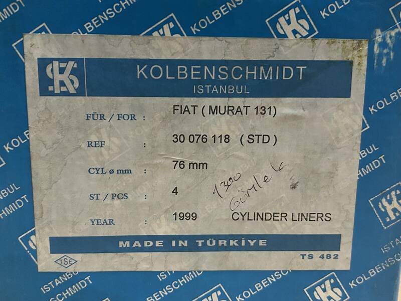 MURAT 131 ŞAHİN SERÇE 1300cc MOTOR GÖMLEK TAKIM 76mm 30076118 - 3