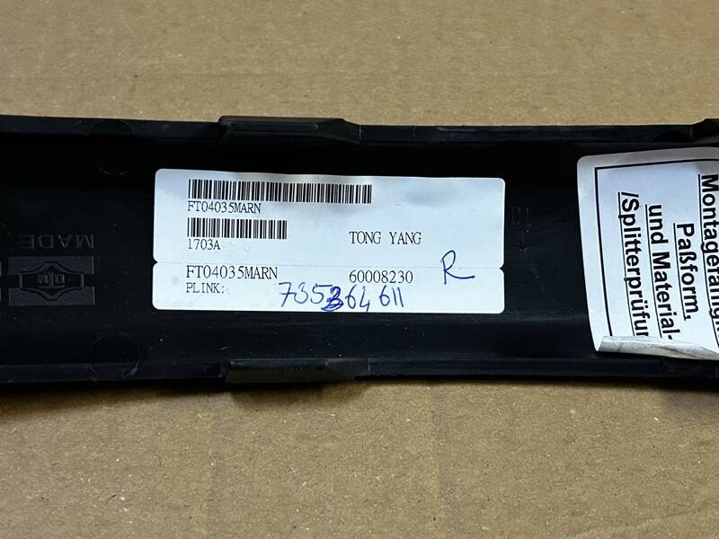 PANDA ÖN TAMPON KAPLAMASI SAĞ 735364611 - 3