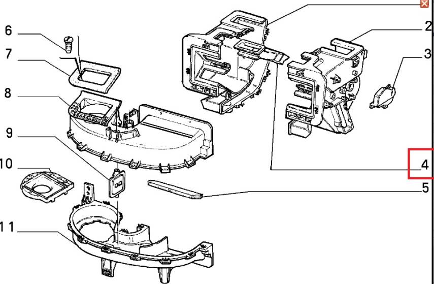TEMPRA TİPO KALORİFER İÇ DİFÜZÖRÜ 7586646 - 2