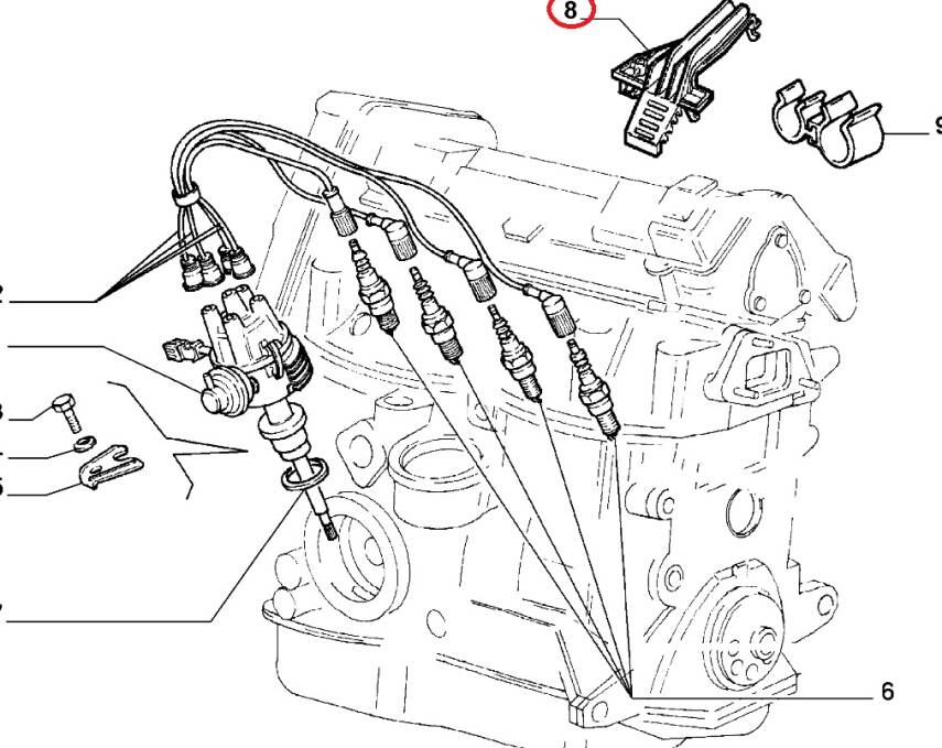 TİPO UNO BENZİN BORU BRAKETİ 7596621 - 4
